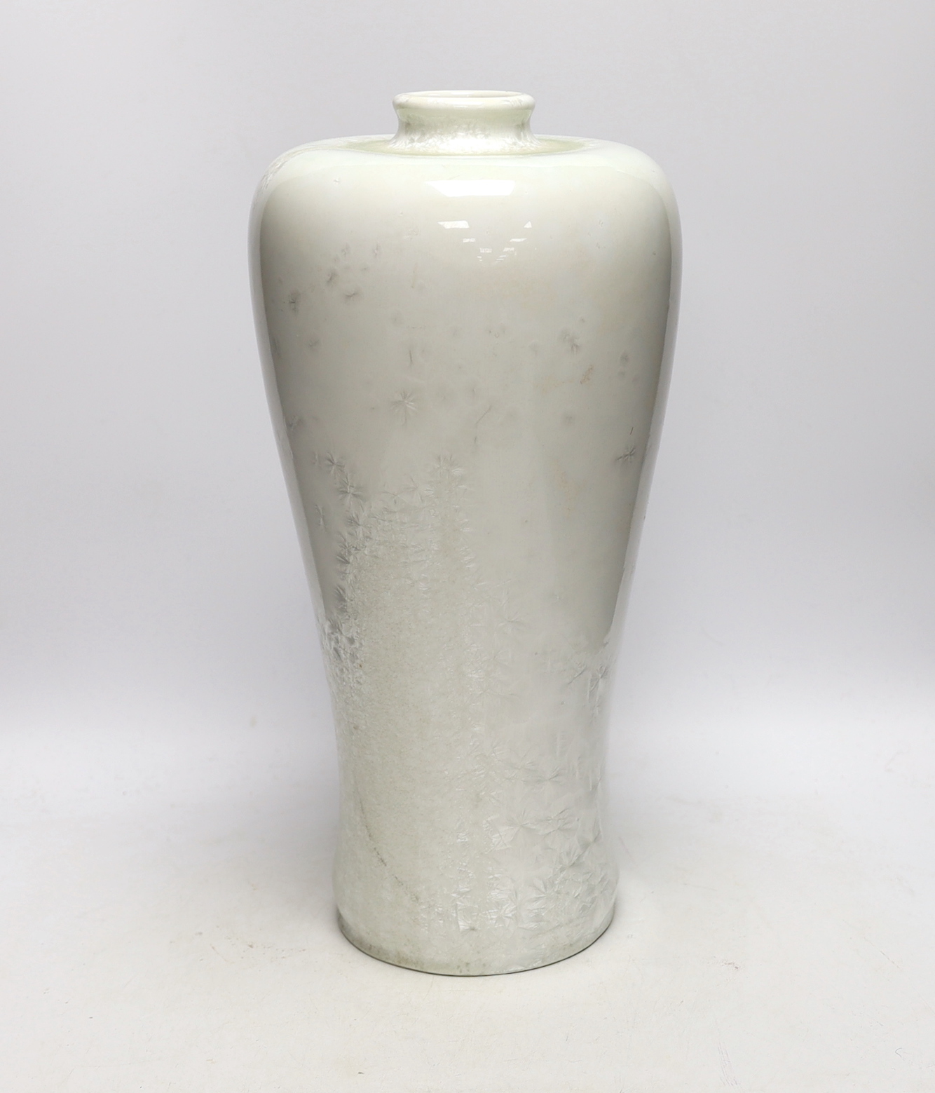 A large Royal Copenhagen ‘frosted glaze’ vase, 42cm